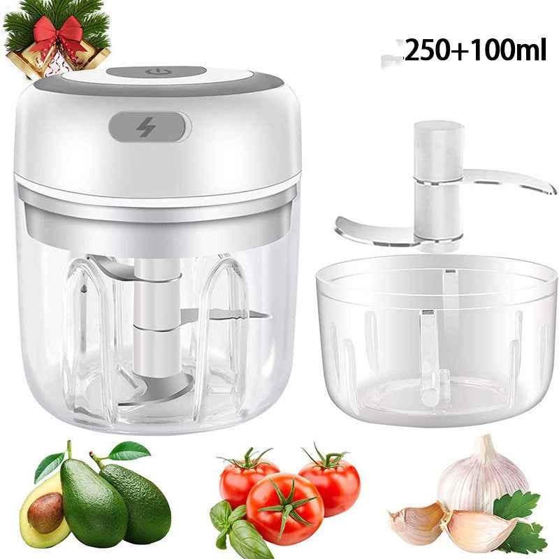 Kitchen Tool Mini Electric Garlic Chopper USB Charging Ginger Vegetable Crusher