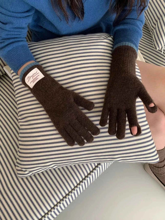 Cozy Knit Touchscreen Gloves