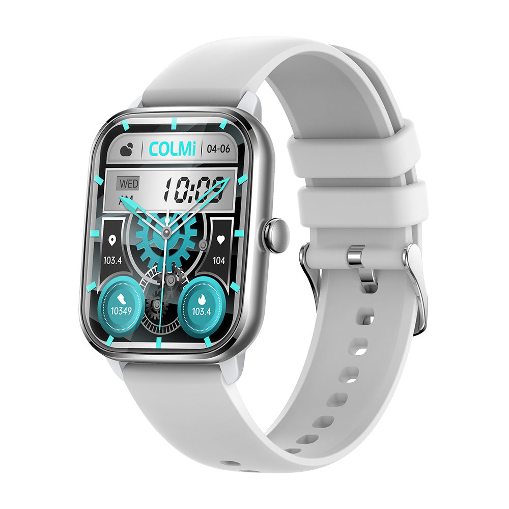 Full‑Screen Fitness Smartwatch – Heart Rate Monitor, Step Tracker, Music Control, Voice Assist