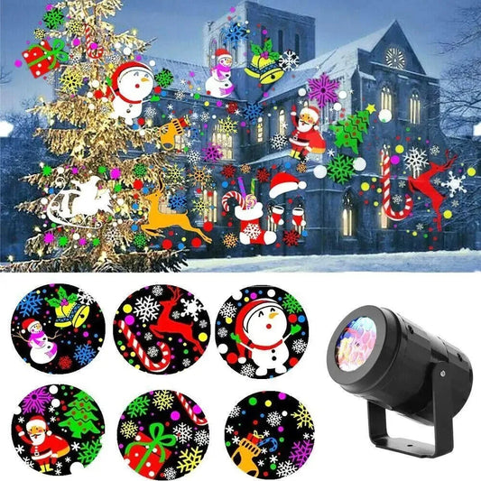 Christmas Snowflake Projector Led Light Outdoor Holiday Lighting Christmas Decor