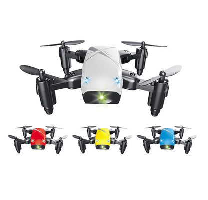 Micro Foldable RC Drone – 3D Steering Wheel Remote, WiFi Camera, APP Control Quadcopter Toy