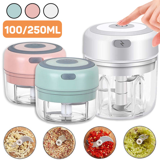 Kitchen Tool Mini Electric Garlic Chopper USB Charging Ginger Vegetable Crusher
