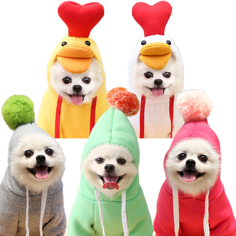 Small Dog Hoodie – Cute Fruit Fleece Coat for Puppies, Cats, Chihuahua
