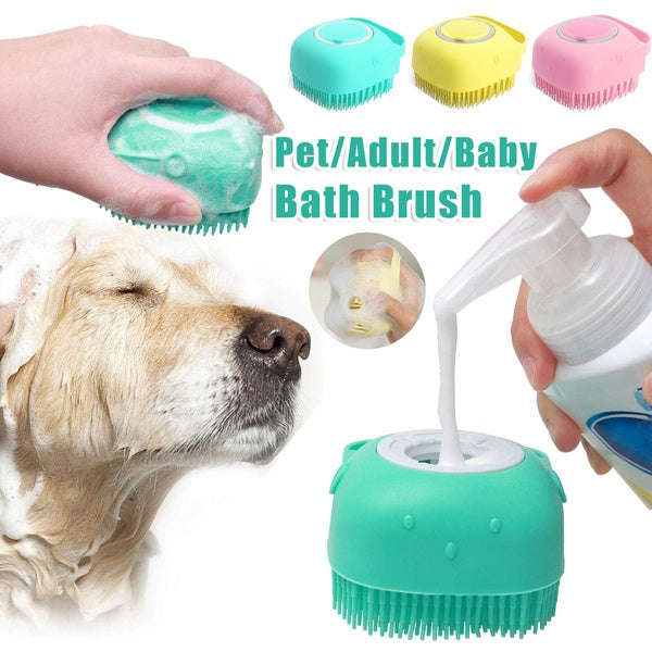 Silicone Dog Bath Gloves – Pet Massage & Shampoo Brush for Fast, Easy Grooming