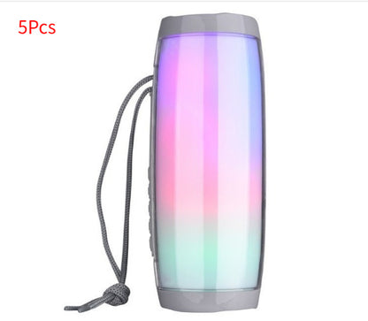 10W Waterproof Bluetooth Speaker – Portable Column Soundbar with Deep Bass Subwoofer