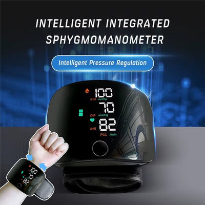 Wrist Blood Pressure Monitor – Voice Assist, High‑Accuracy, Portable Sphygmomanometer